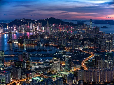 Hong Kong Tourism Board : The cityscape of Hong Kong